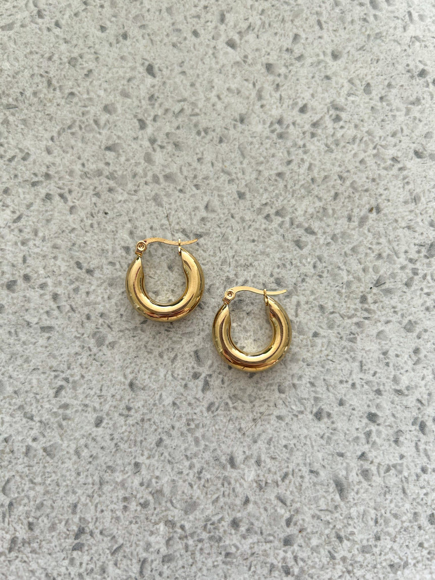 Gold Donut Hoops