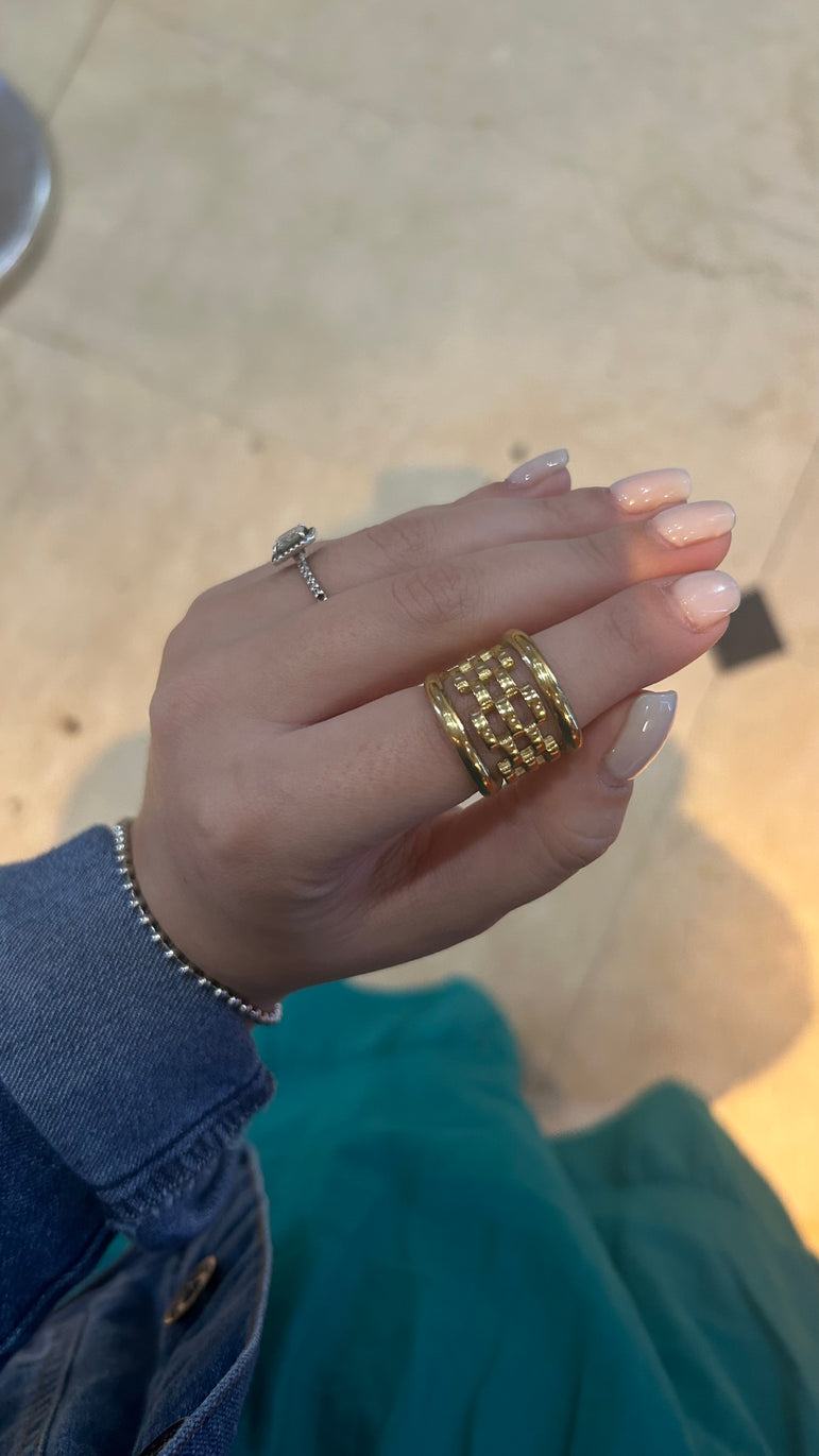 Gold Cube Ring