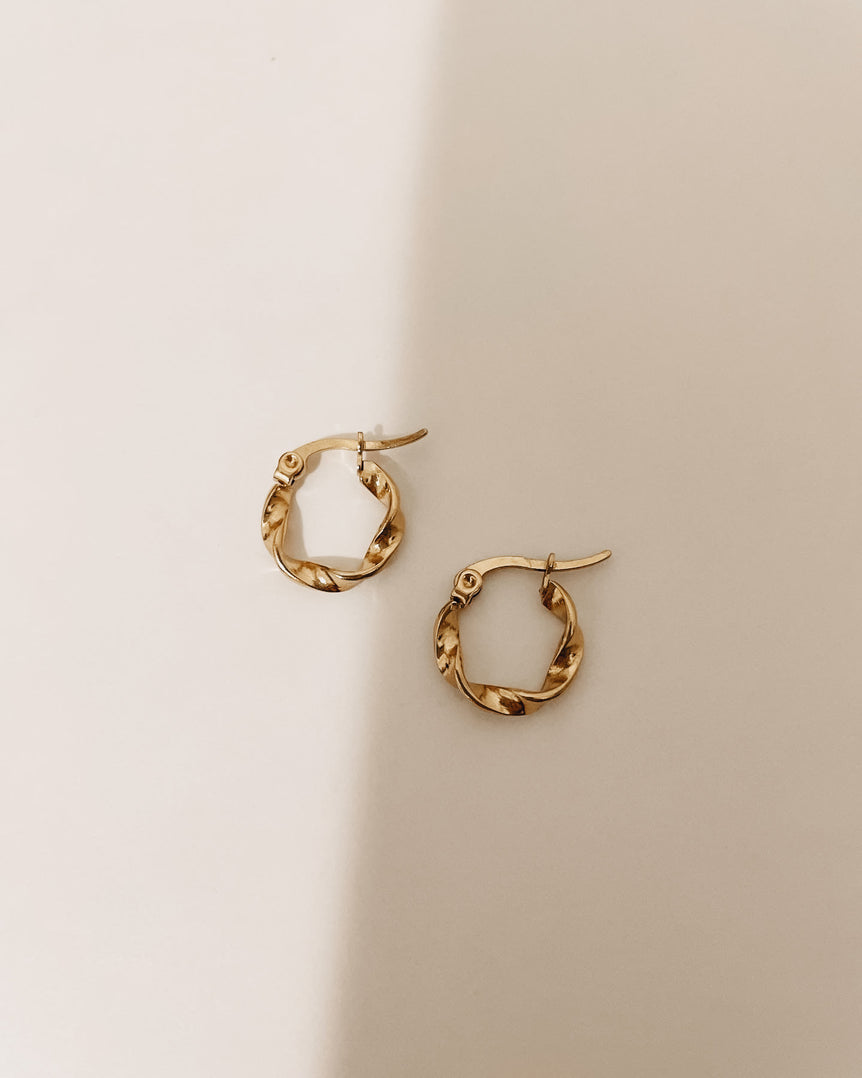 Gold Donut Hoops